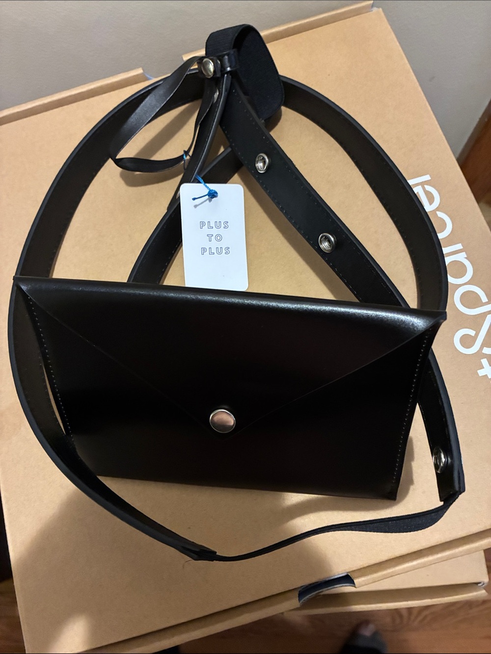 Black Envelope Belt Bag by Part&Parcel